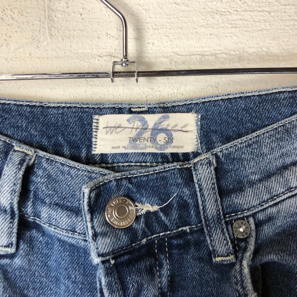 Free People Womens‎ Phoenix Crop Flare Jeans Size 26 Boho Festival Hippie - Picture 11 of 16